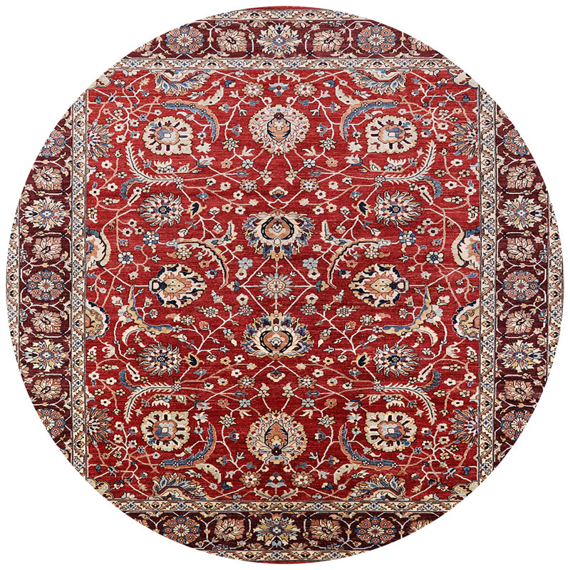 Avedik Oriental Indoor Rug, Round 7'