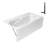 Streamline 60 in. x 32 in. Acrylic Right-Hand Drain Alcove Bathtub in Glossy White With External Drain-108366682