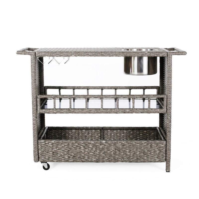 Puerta Wicker Barcart(No Include Stool)