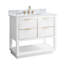 Meuble-lavabo simple 42 po avec plateau en marbre de Carrare Allie-2054471319-2054471313-2138883050