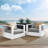 Modway Tahoe Outdoor Patio Powder-Coated Aluminum Armchair Set-67492399-67492398