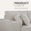 Upholstered 71.5 " Linen Sectional