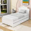 Lit plateforme en bois avec lit gigogne-462368132-462368130