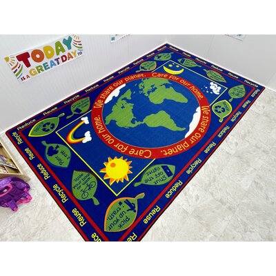 Earth Educational World Rug -  Kid Carpet, FE720-34A