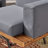 2 Seater Patio In Wood - Finish And Comfortable Cushions Modern With Iron Legs For Use