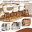 Chaises de bar 27 po avec pieds en bois d'hévéa-227147511-227147513