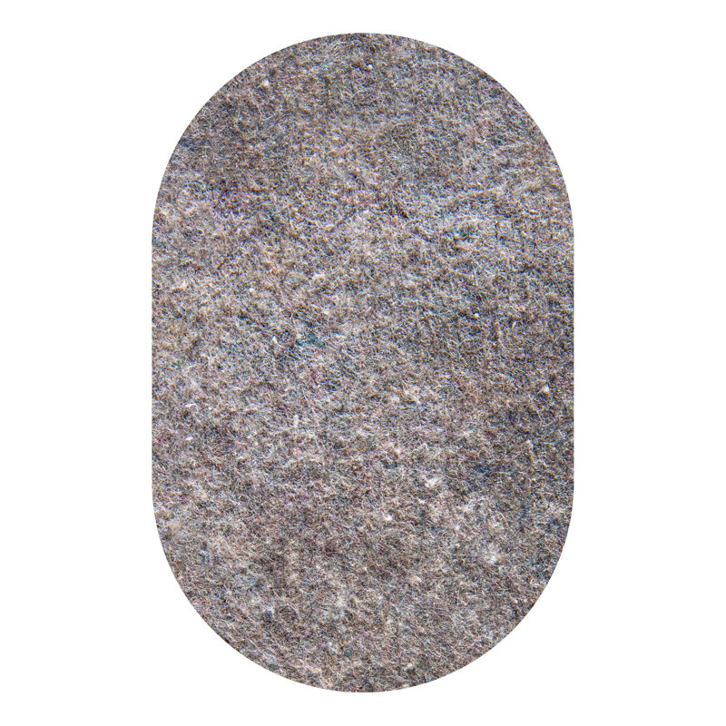 Sous-tapis antidérapant double surface Calliah (0,25 po), Ovale 3 pi x 5 pi 1 po