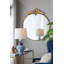 Grand miroir mural rond 36 "x 41"