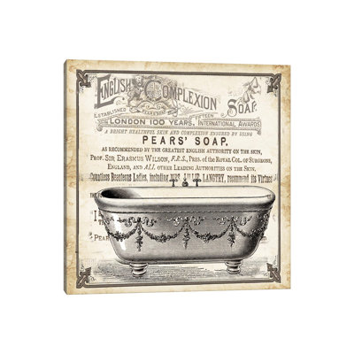 «Old English Tub II» par Tre Sorelle Studios - impression sur toile tendue