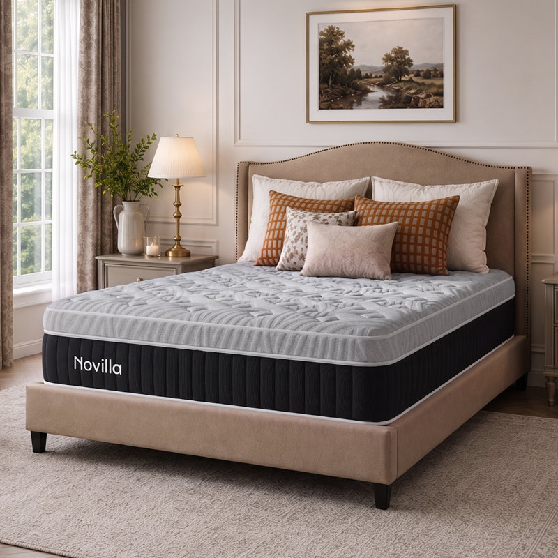 Novilla 25cm Cooling 7-Zones Support Pocket Sprung Mattress, Small Double (4')