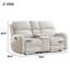 Causeuse inclinable 70 po avec console centrale