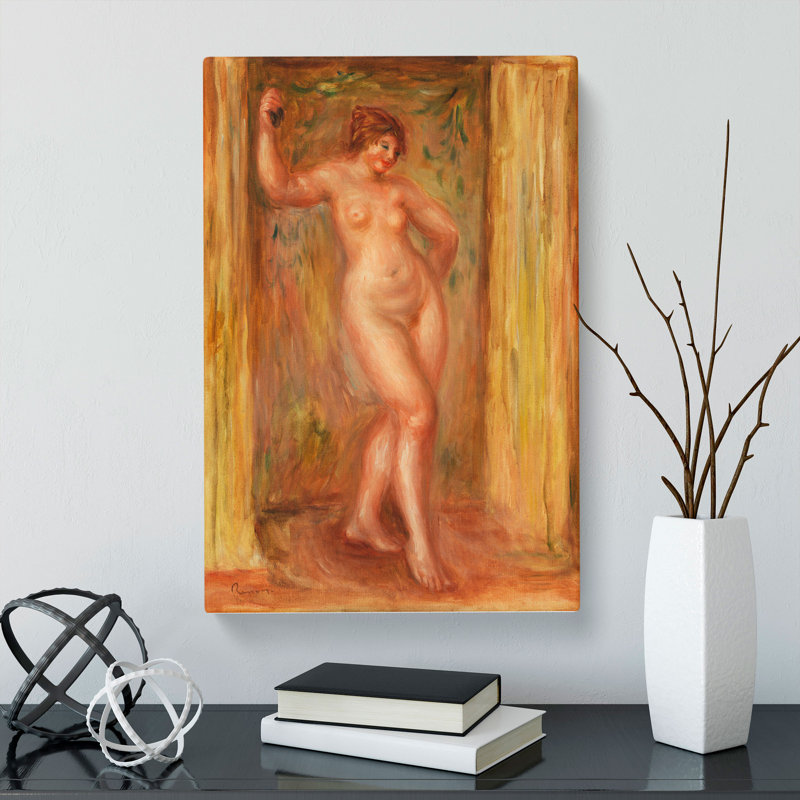 Nude With Castanets by Pierre-Auguste Renoir - Wrapped Canvas Painting, 76cm H x 50cm W x 3cm D