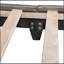 Lit plateforme tapissier en cuir avec ornement en forme de lapin-763780381-763780370