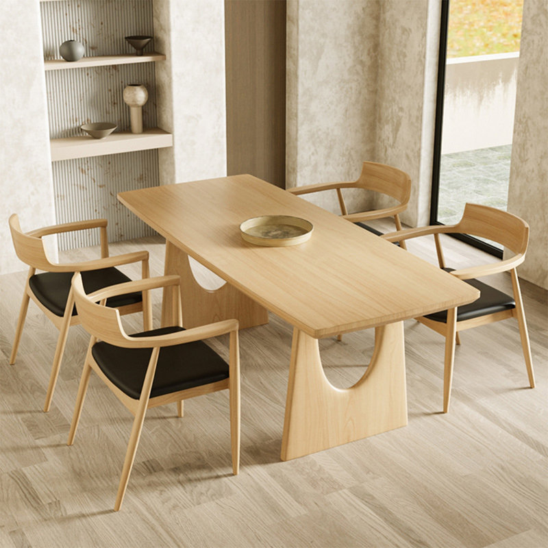 Ensemble de table de salle à manger en bois massif Log, H 29,5 po x L 63 po x l 27,5 po
