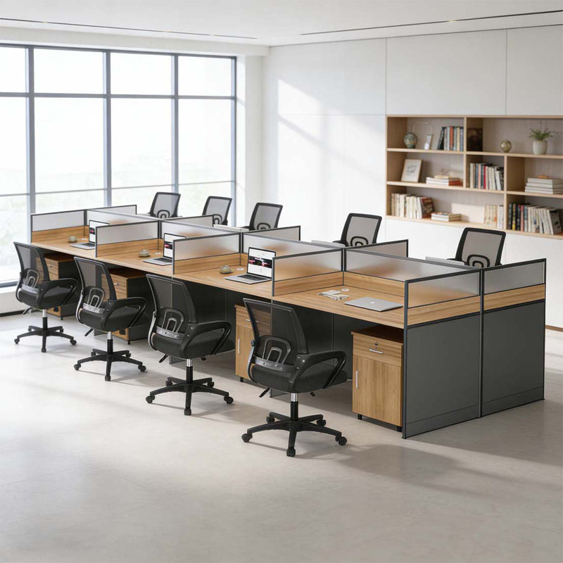 Bureau rectangulaire pour 8 personnes, H 43,3 po x l 189,7 po x P 47,24 po