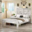 Base de lit plateforme en bois avec tête de lit-938991612-938991491