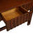 Mid Century Entryway Table With Solid Wood Legs And Console. 52 Inch, Fluted, Cherry For Foyer Console 3 Drawers. Legs,-1075734668