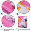 Rose, bleu, jaune et liquide, art - impression-406096683-406096682