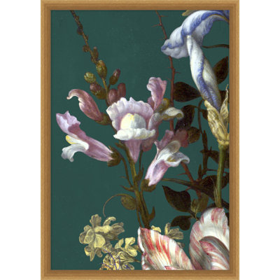 Baroque Bouquet, impression encadrée sur verre 6 pi