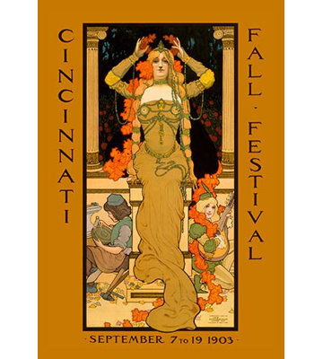 « cincinnati automne festival » par strobridge rétro
