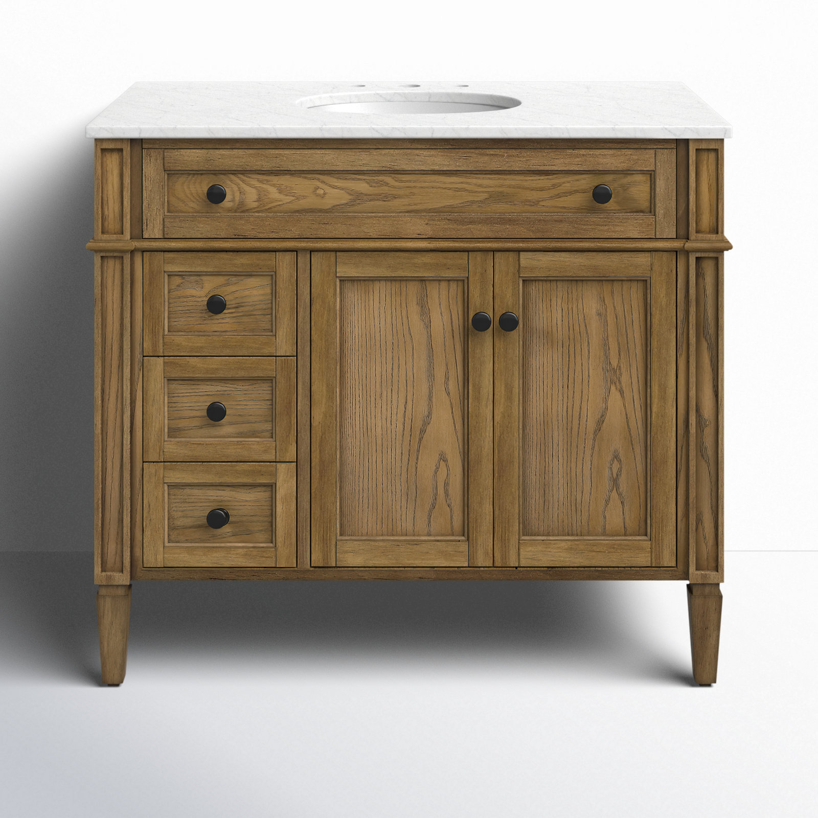 Rivers 40'' Single Bathroom Vanity, Dark Brown