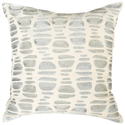 Cotton with Polyester Embroidery Throw Pillow