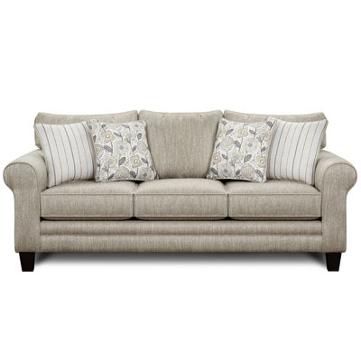 Aurora 88" Rolled Arm Sofa with Reversible Cushions