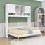 Grand lit escamotable avec tablettes, conception murale