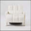Fauteuil d'appoint rembourré moderne et confortable avec tissu en lin doux et coussin pour le salon et la chambre à coucher-250562182