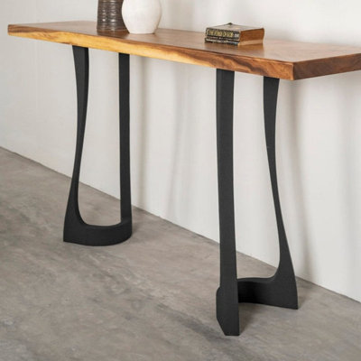 Uzar Metal Counter Table Legs, Set of 2