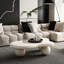 Table basse de 40 pouces en forme de nuage avec 3 pieds sphériques pour le salon-30596528