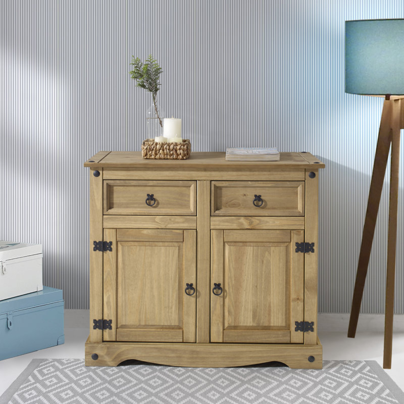 Childers 35.83'' Solid Wood Sideboard, Antique Brown