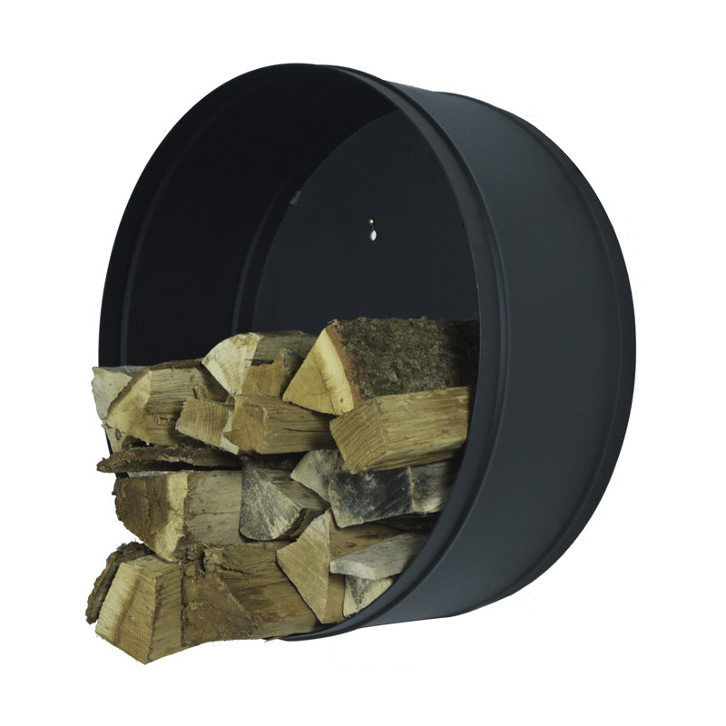 Banshee Metal Log Rack, 60 cm H x 60 cm W x  25 cm D