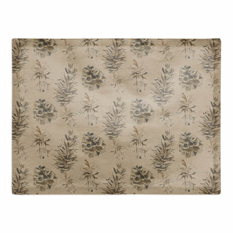 Napperon en coton 14 po Aldford, Brun