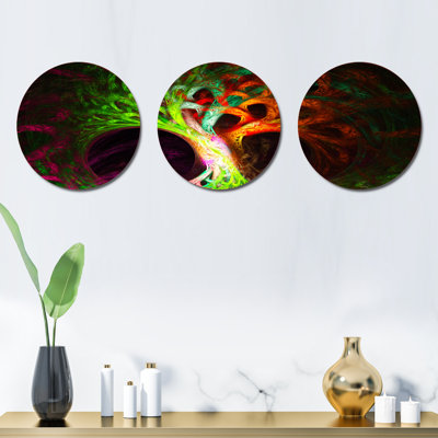 Abstract Wall Decor on Metal