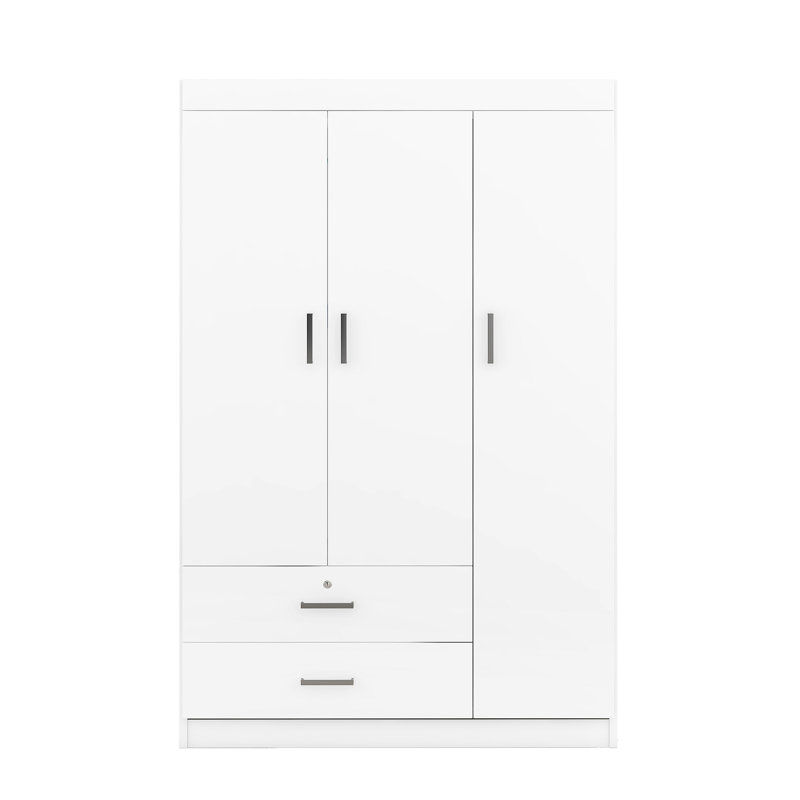 3-Door Wardrobe With 2 Drawers