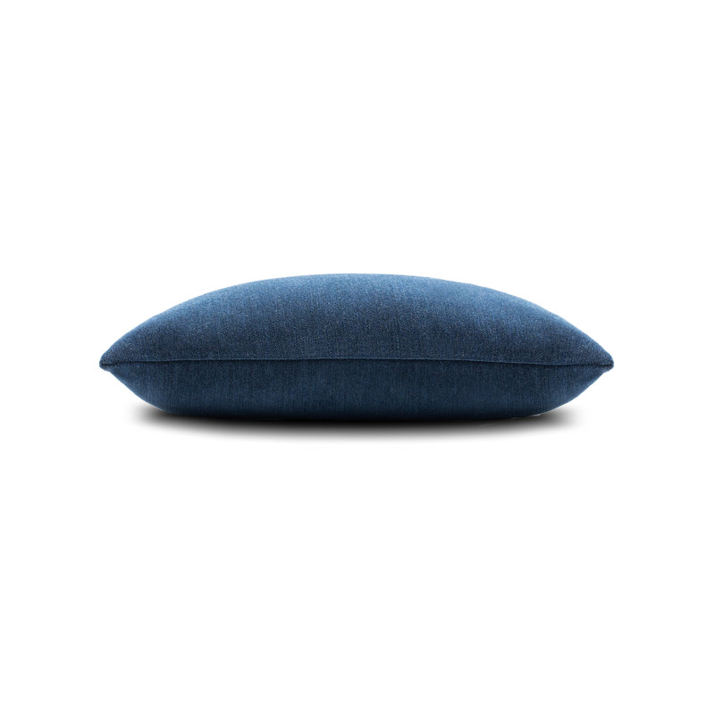 Luxe Velour Outdoor Rectangular Sunbrella® Pillow Cover & Insert, Indigo