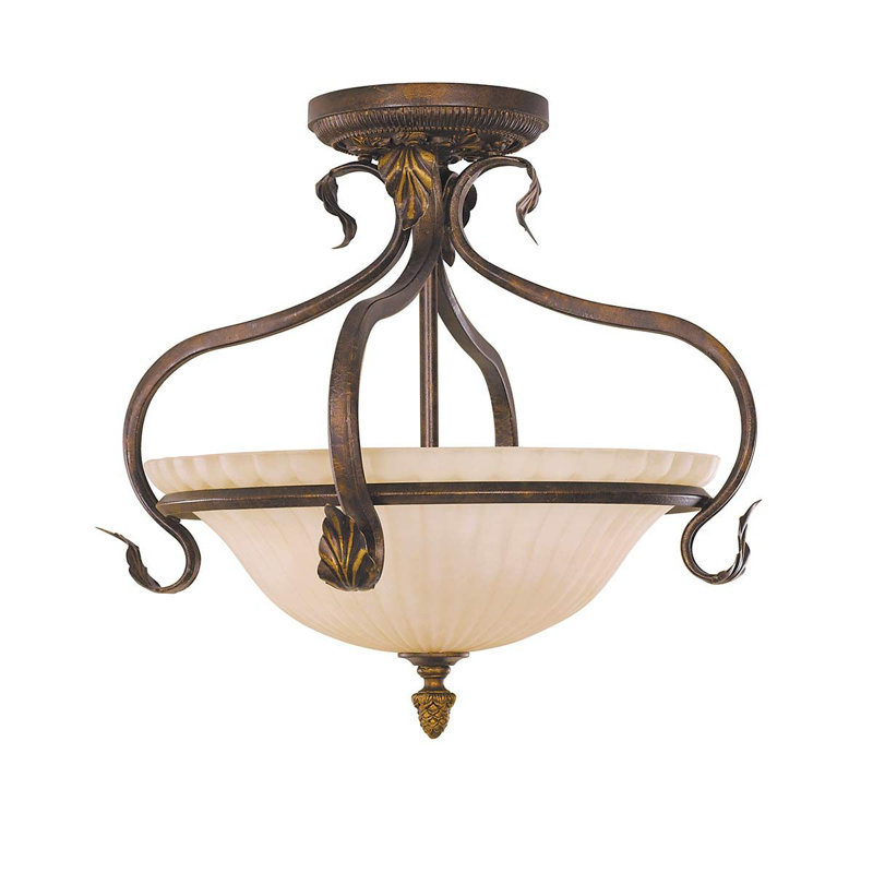 Balsam Glass Semi Flush Mount