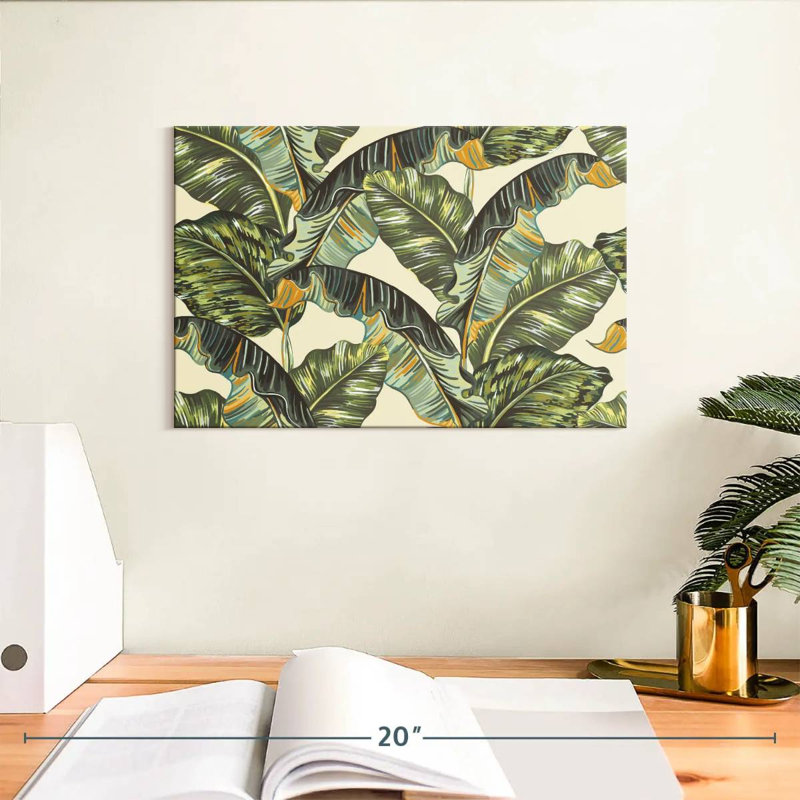 Harnek Tropical Banana Pattern, 8" H x 12" W