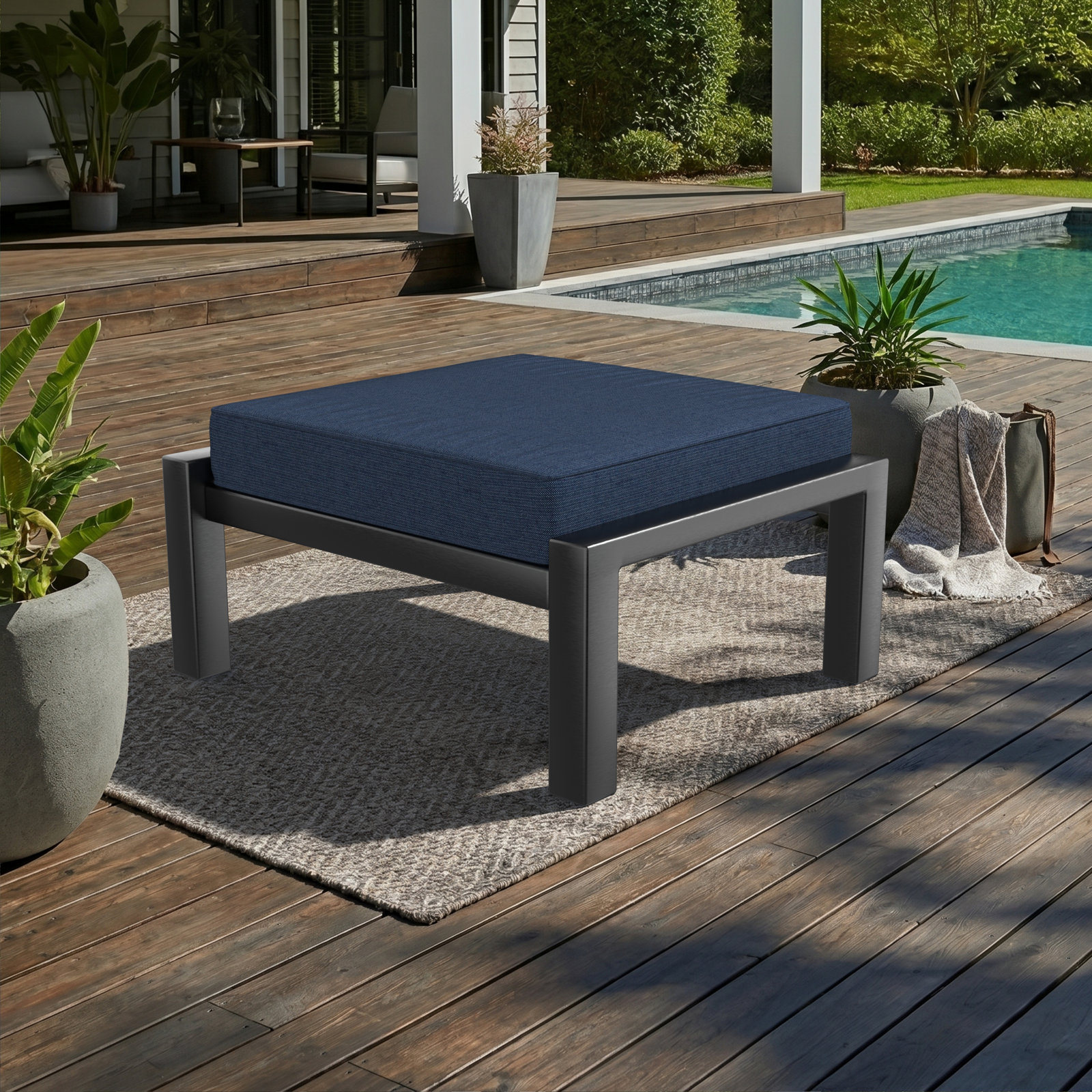 25" Sunbrella® Seat Cushion, Spectrum Indigo Sunbrella®