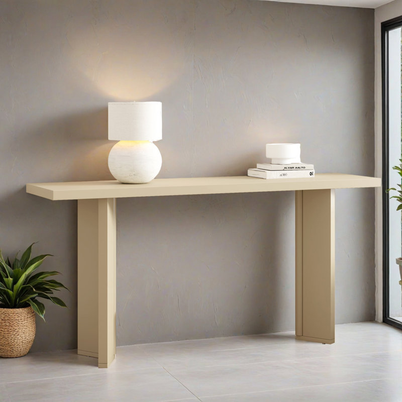 Table d'appoint 63,02 "pour le couloir, Beige