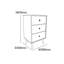 3 Drawer Manufactured Wood Nightstand
