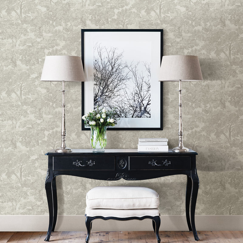 Rouleau de papier peint 33 pi x 20,5 po Otera Toile, Gris
