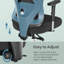 Office Gaming Chair, Height Adjustable Desk Chair With Lumbar Support, 150 Kg Load-1073084168