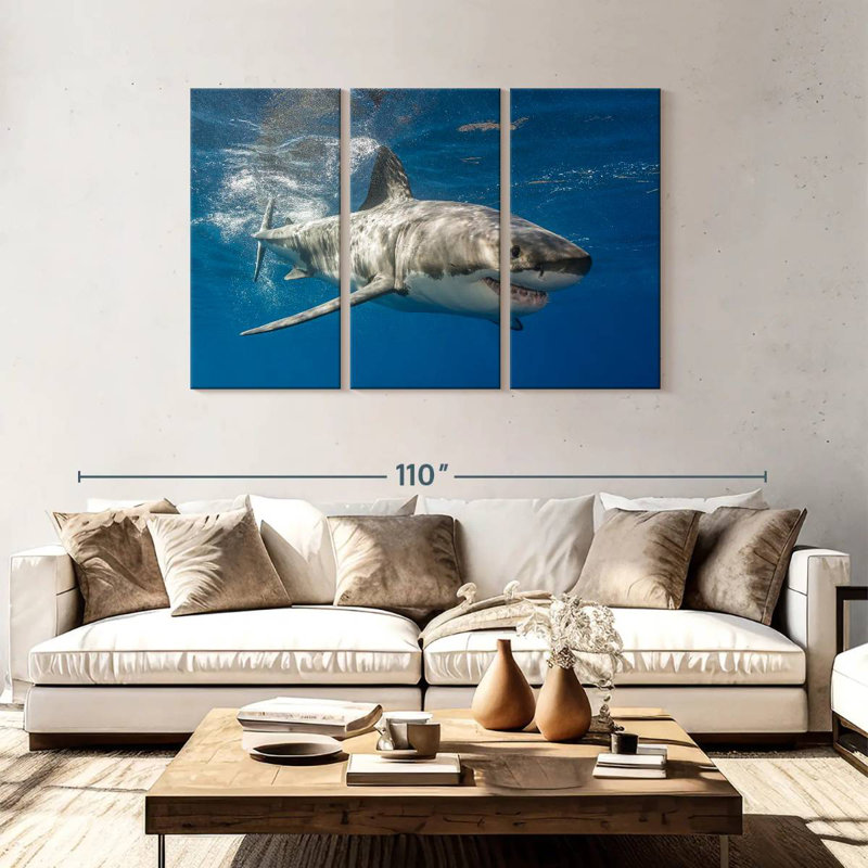Shark, 48" H x 74" W