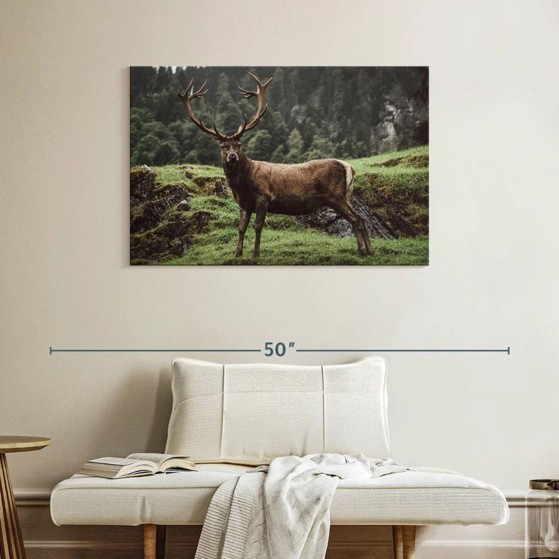 Brampt Majestic Mountain Deer, 26" H x 39" W