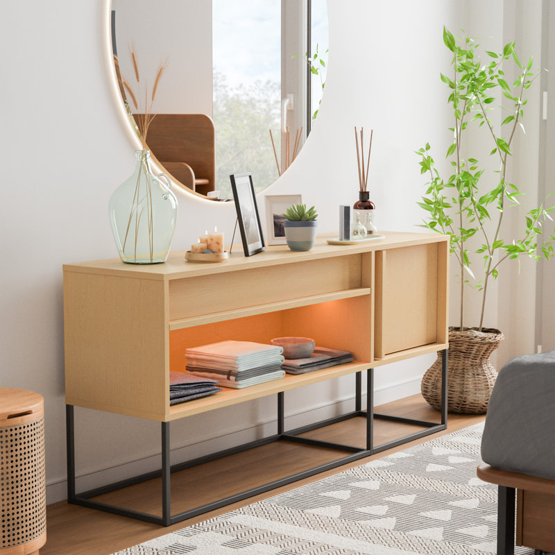 Madaih 60'' Console TV Stand, Orange