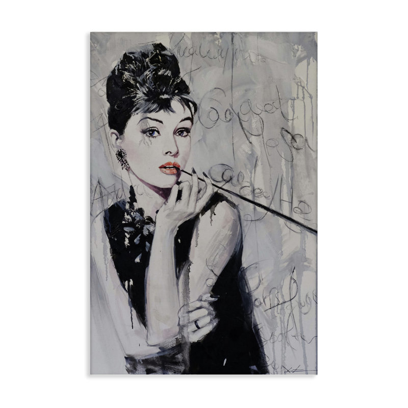 Toile Audrey Bold & Classic, design par Lucille Lee, H 36 po x l 24 po