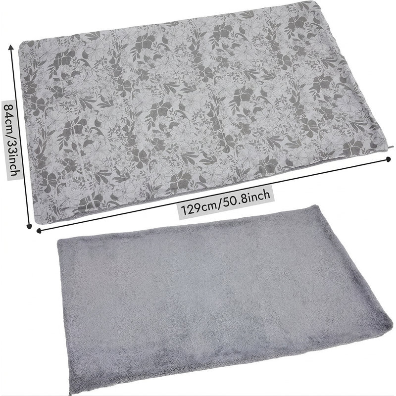 Washable Cover for Dog Crate Pan, 48 x 30 Inch Size, Replacement Bed Liner for Kennel Tray, Specifically for the Pan Cover