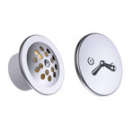 Trip Lever Leg Tub Drain with Overflow